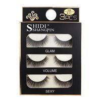 Fashion 3 Pairs 3d Mink False Eyelashes main image 8