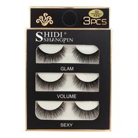 Fashion 3 Pairs 3d Mink False Eyelashes main image 17