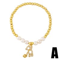 Bracelet D'ours D'amour En Perles De Perles Bracelet Élastique En Zircon De Cuivre main image 6