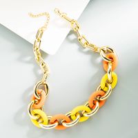 Fashion Candy Color Splicing Necklace Wholesale main image 5