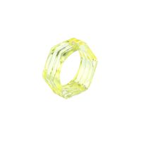 Korean Color Acrylic Resin Rhombus Ring sku image 6