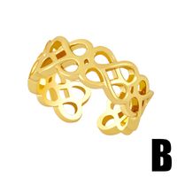 Fashion Double-layer Hollow 8-character Wireless Ring sku image 2