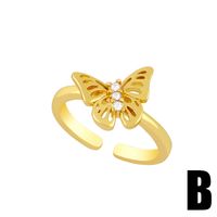 Einfacher Diamantauge Schmetterlingsring sku image 1