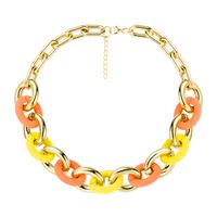 Fashion Candy Color Splicing Necklace Wholesale sku image 1