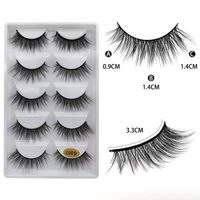 3d Imitation Mink 5 Pairs Of False Eyelashes Cross-border European And American Natural Thick Eyelashes main image 12