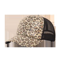 Korean Style Fashion Sunshade Sequins Leopard Net Cap main image 6