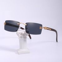 Fashion Rimless Square Sunglasses Wholesale main image 2