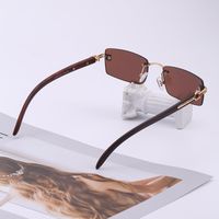 Fashion Rimless Square Sunglasses Wholesale main image 6