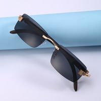 Fashion Rimless Square Sunglasses Wholesale main image 5
