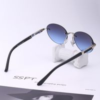 Fashion Rimless Round Sunglasses Wholesale main image 6