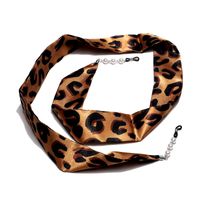 Fashion Ribbon Leopard Print Pearl Glasses Chain main image 4