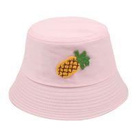 Fashion Pineapple Embroidery Casual Flat Top Sunscreen Basin Hat main image 6