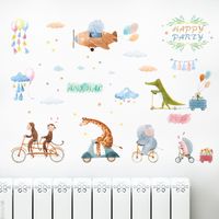 Cartoon Animal Bicycle Games Decorative Wall Stickers main image 3