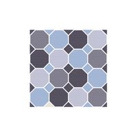 Fashion Gray And Blue Lattice Tile Decoration Wall Stickers main image 6