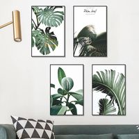 New Green Plant Turtle Leaf Flat Rectangle Photo Frame Wall Sticker main image 3