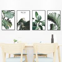 New Green Plant Turtle Leaf Flat Rectangle Photo Frame Wall Sticker main image 5