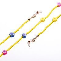 Fashion Soft Ceramic Flower Multicolor Rice Bead Glasses Chain sku image 4
