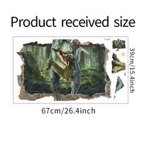 New Fashion 3d Sense Hole Dinosaur Wall Stickers sku image 1