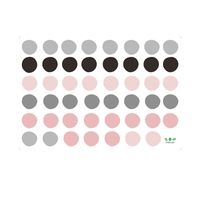 New Simple Color Dots Bedroom Porch Living Room Decorative Wall Stickers sku image 1