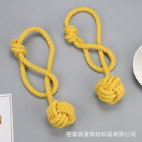 Simple Hand-woven Cotton String Ball Tie-up Curtain Decoration Wholesale sku image 8