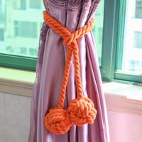 Simple Hand-woven Cotton String Ball Tie-up Curtain Decoration Wholesale sku image 29