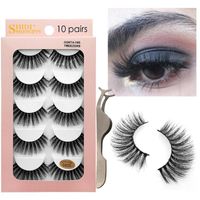 Wholesale 10 Pairs Of Natural Thick Mink False Eyelashes main image 3