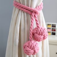 Simple Hand-woven Cotton String Ball Tie-up Curtain Decoration Wholesale sku image 19