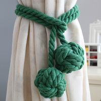Simple Hand-woven Cotton String Ball Tie-up Curtain Decoration Wholesale sku image 20