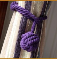 Simple Hand-woven Cotton String Ball Tie-up Curtain Decoration Wholesale sku image 9