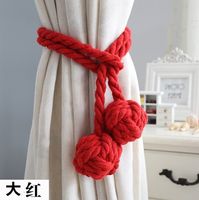 Simple Hand-woven Cotton String Ball Tie-up Curtain Decoration Wholesale sku image 28