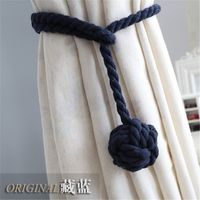 Simple Hand-woven Cotton String Ball Tie-up Curtain Decoration Wholesale sku image 15