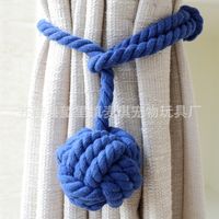 Simple Hand-woven Cotton String Ball Tie-up Curtain Decoration Wholesale sku image 16