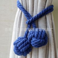 Simple Hand-woven Cotton String Ball Tie-up Curtain Decoration Wholesale sku image 32