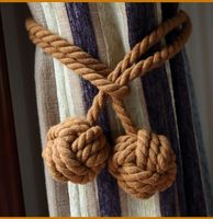 Simple Hand-woven Cotton String Ball Tie-up Curtain Decoration Wholesale sku image 26