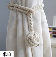 Simple Hand-woven Cotton String Ball Tie-up Curtain Decoration Wholesale sku image 11