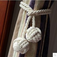 Simple Hand-woven Cotton String Ball Tie-up Curtain Decoration Wholesale sku image 24