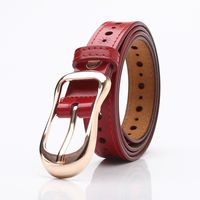 Simple Buckle Pure Cowhide Belt Wholesale sku image 4