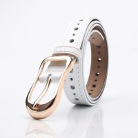 Simple Buckle Pure Cowhide Belt Wholesale sku image 5