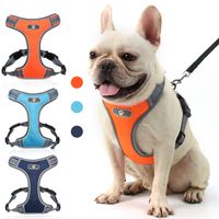 New Mesh Breathable Vest Type Reflective Big Dog Chest Harness main image 1