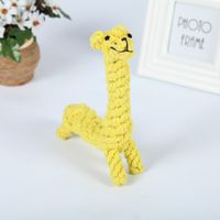 Cute Woven Animal Cotton Rope Molar Cat And Dog Toys main image 4