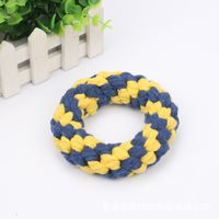 Fashion Hand-woven Rope Loops Donuts Pets Toy main image 3