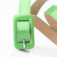 Basic Rectangle Pu Leather Iron Women'S Leather Belts main image 4