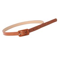 Basic Rectangle Pu Leather Iron Women'S Leather Belts main image 6