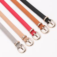 Korean Style Buckle Thin Belt Wholesale main image 4