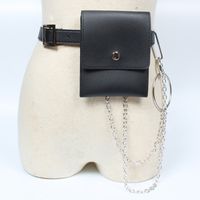 Punk Style Retro Mini Detachable Small Waist Bag Decorative Thin Pu Belt main image 1