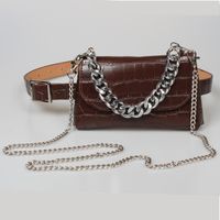 Punk Style Belt Bag Large Metal Chain Decoration Removable Belt main image 1