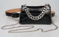 Punk Style Belt Bag Large Metal Chain Decoration Removable Belt main image 5