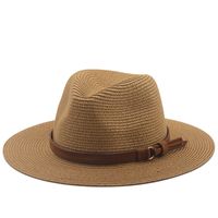 Simple Sunscreen Sunshade Cowboy Straw Hat main image 1