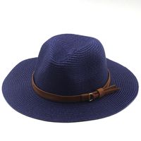 Simple Sunscreen Sunshade Cowboy Straw Hat main image 4