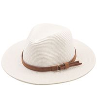 Simple Sunscreen Sunshade Cowboy Straw Hat main image 5